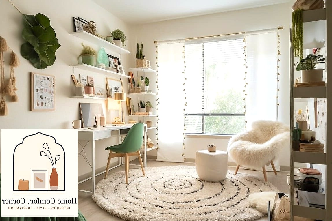 A Statement Rug Anchoring the Space