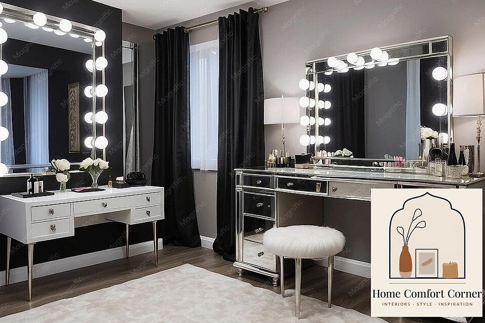 A Statement Vanity as the Centerpiece