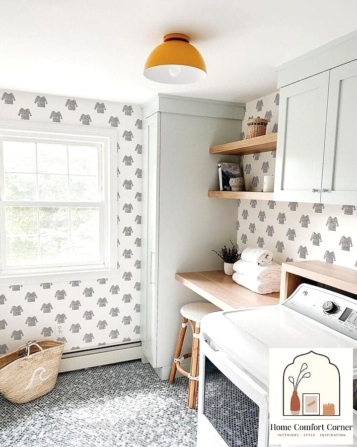 A Statement Wallpaper or Tile Accent Wall