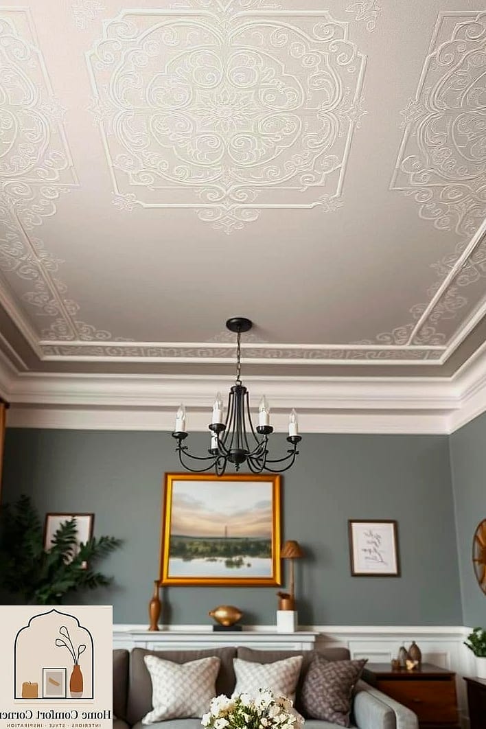 Stenciled or Stamped Accent Floor