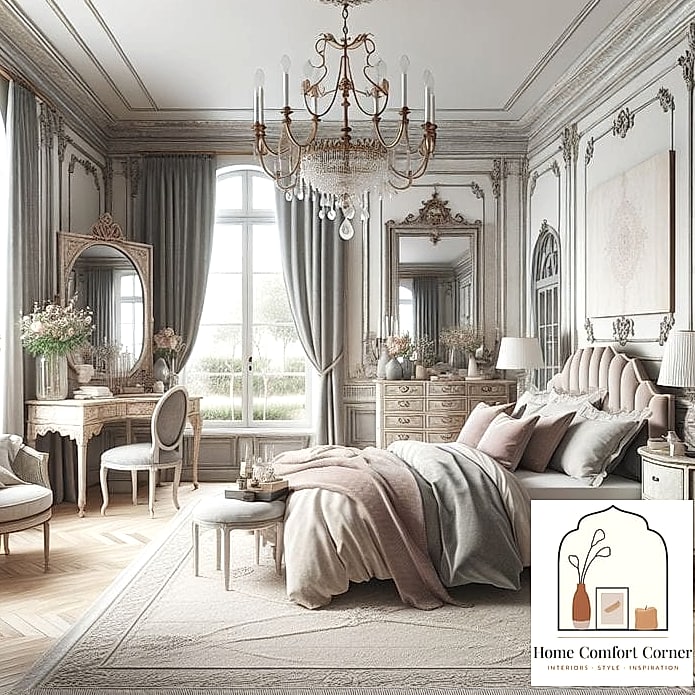 A Sterile Bedroom Turns Into a Soft, Romantic Retreat