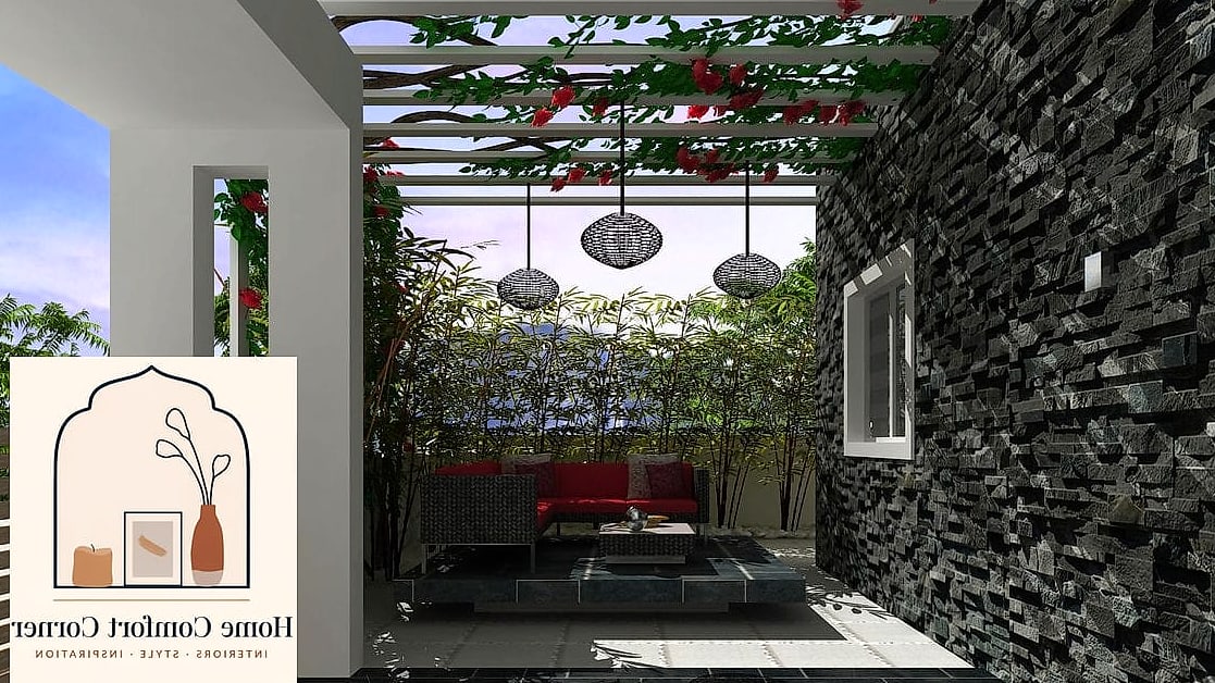 21 Terrace Room Ideas Indian Designs That Maximize Style and Function 17 Stone Cladding Accent Wall