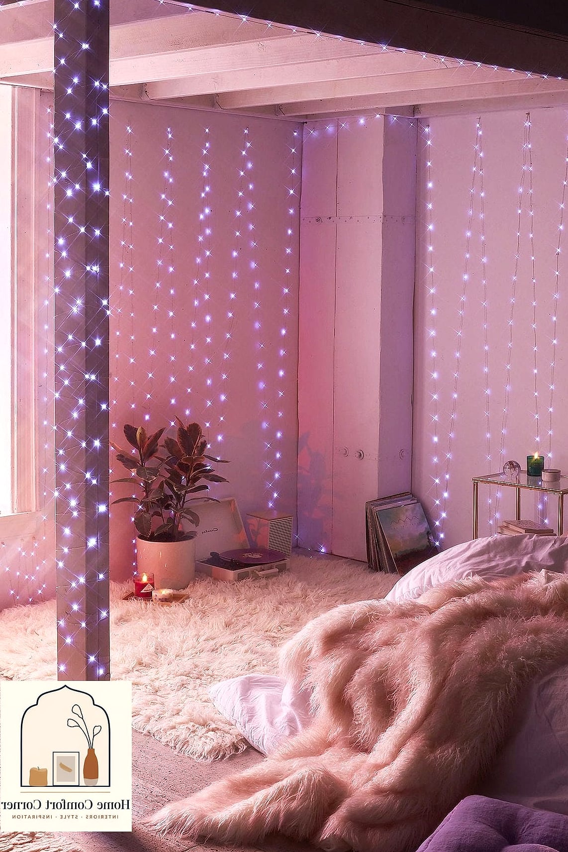 String Lights and Fairy Light Canopy