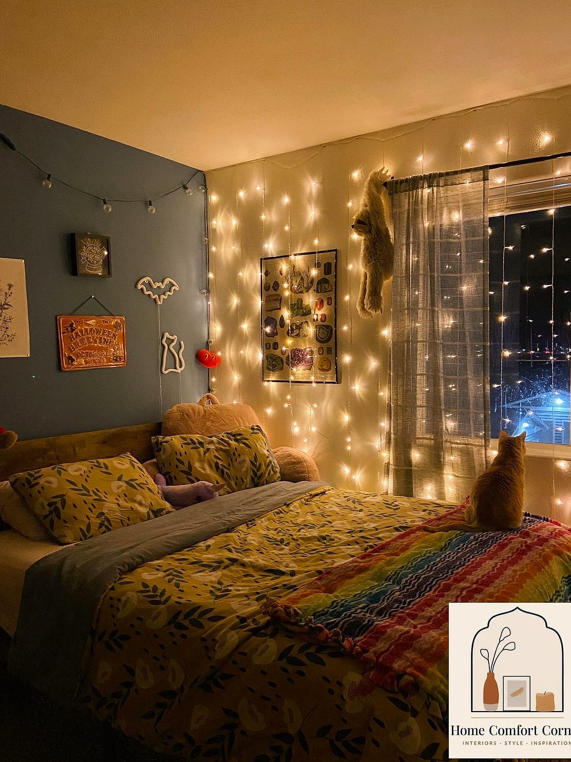 25 Cute Room Decor Ideas Diy Ideas That Work in Any Size Home 5 String Lights for Ambient Glow