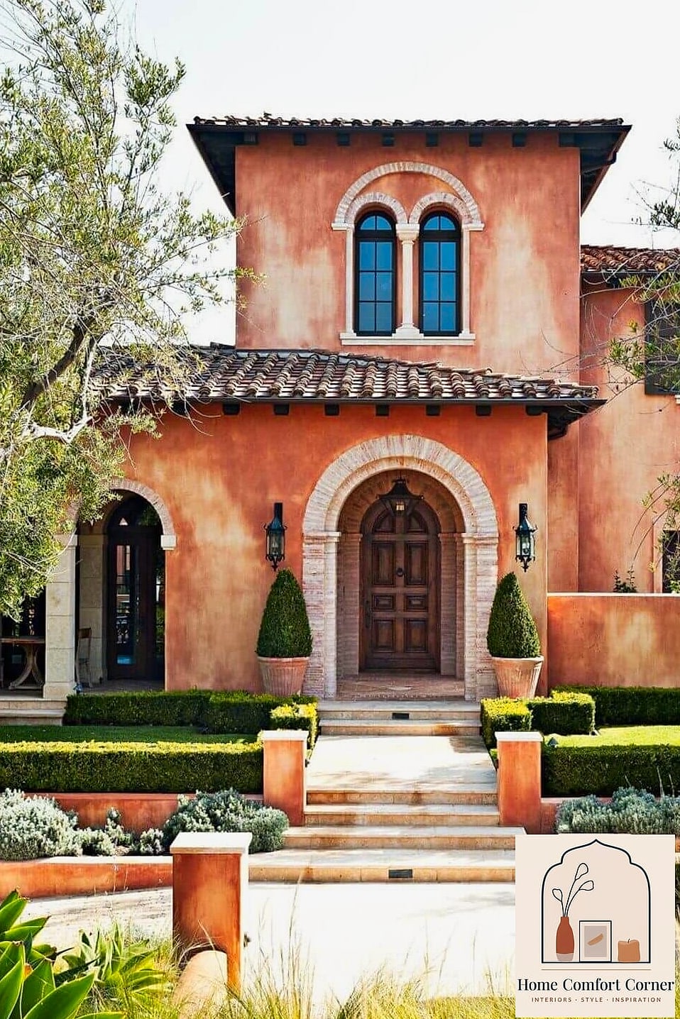 Stucco Exterior with Interior Archways