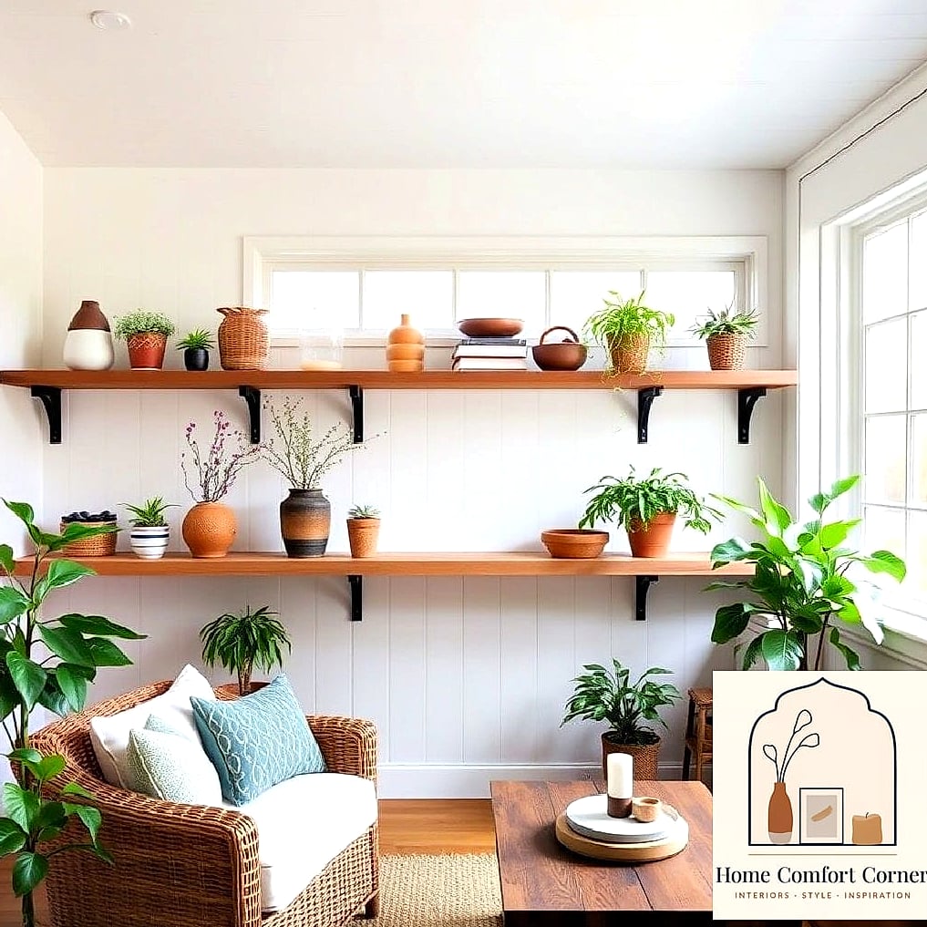 Style Open Shelving With Seasonal Pieces