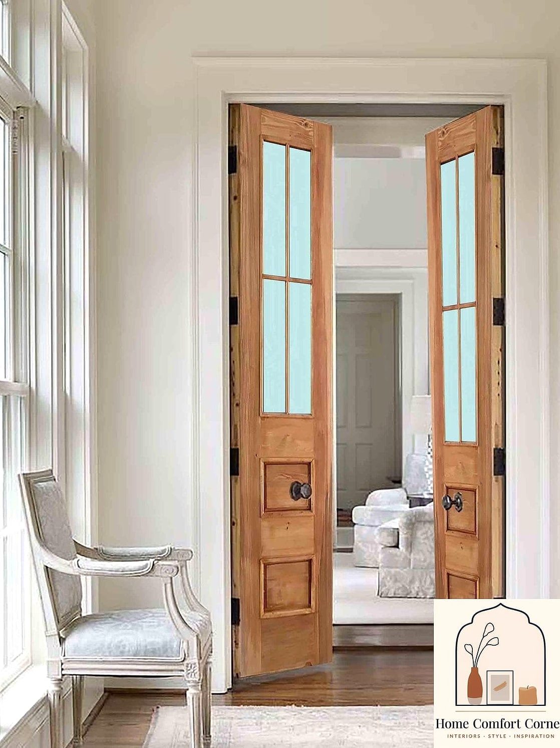25 Door Design Interior Ideas to Upgrade Your Home This Weekend 7 Swap in French Doors