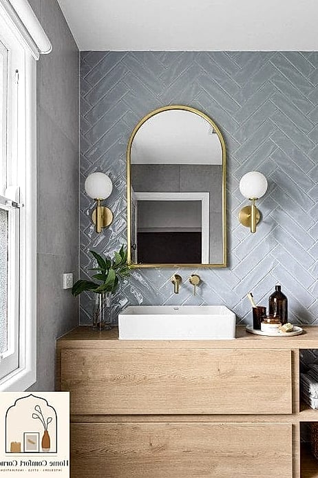 Switching to a Herringbone Tile Floor