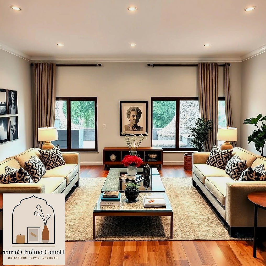 Symmetrical Furniture Arrangement