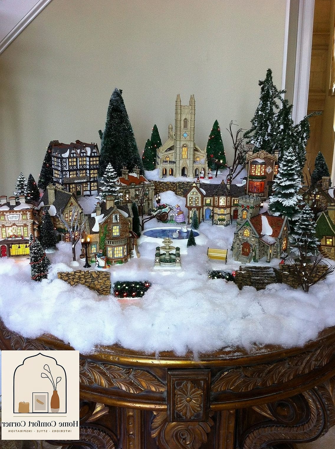 A Tabletop Christmas Village