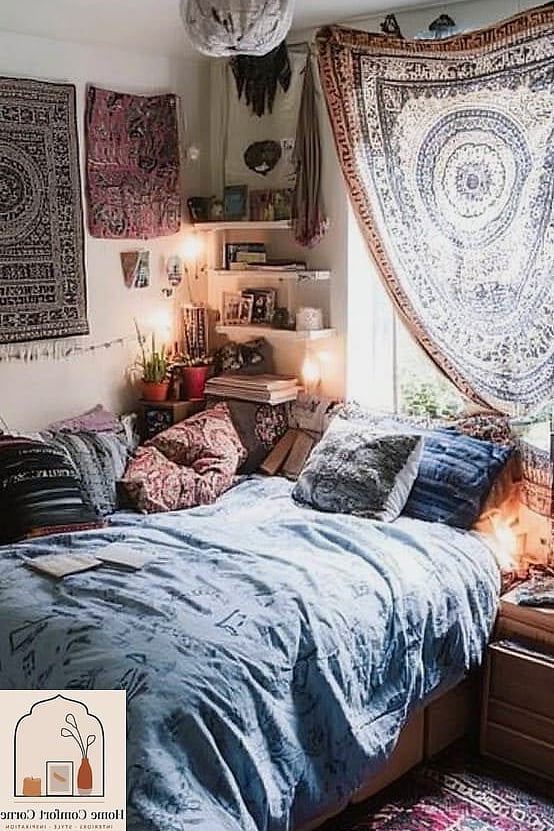 Tapestry as a Headboard Substitute