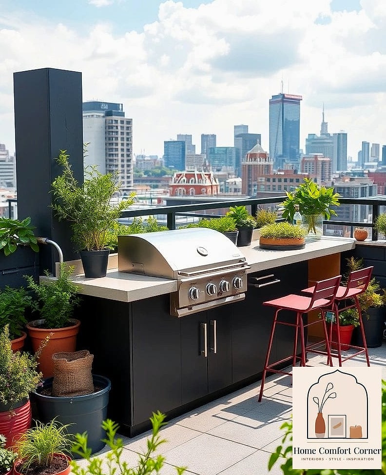 Terrace Kitchenette for Outdoor Entertaining