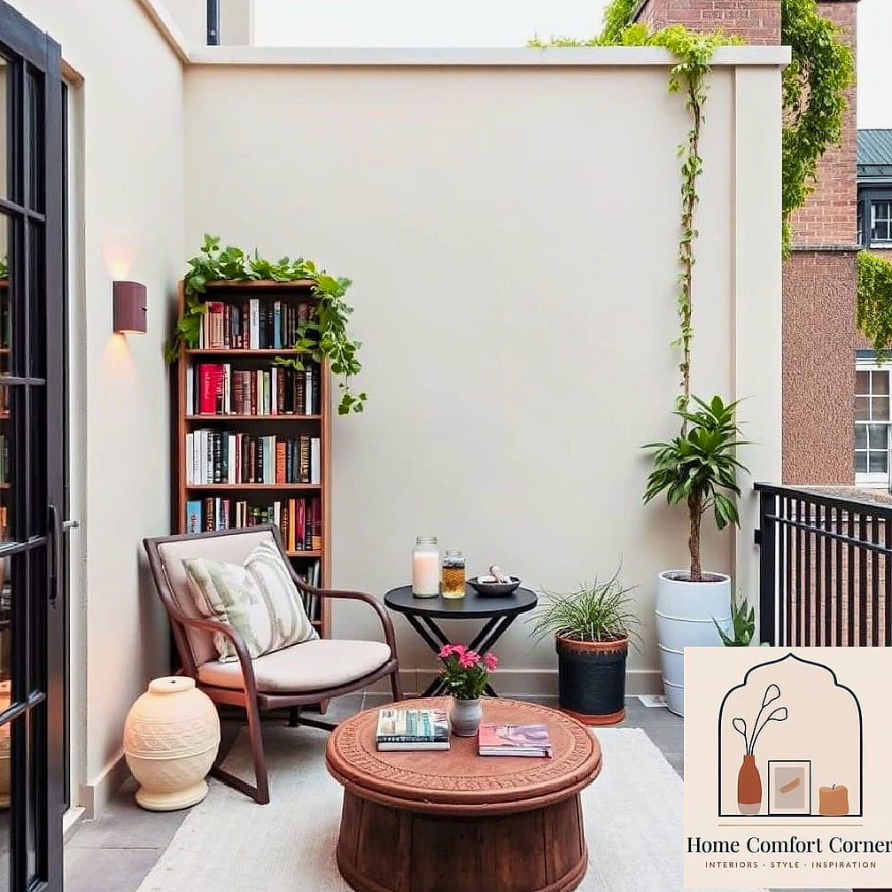 Terrace Reading Nook with Shade and Privacy