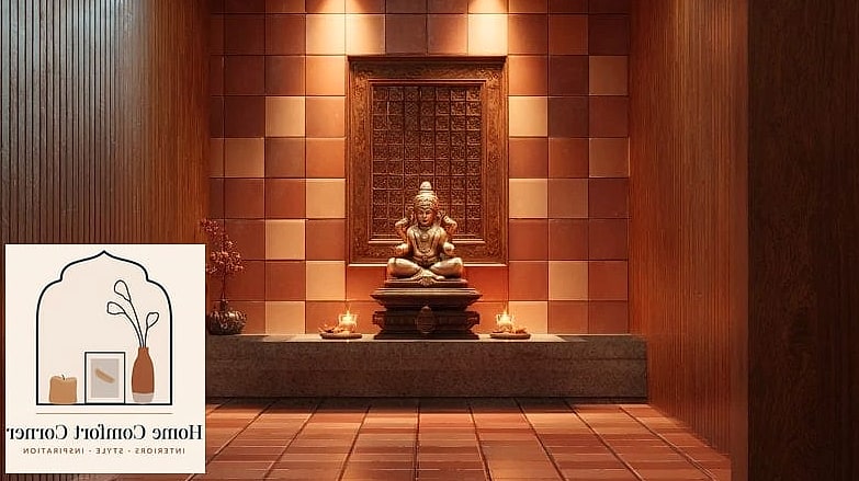 19 Pooja Room Ideas Indian Modern Designs You Need to See Right Now 13 Terracotta and Clay Accent Pooja Room
