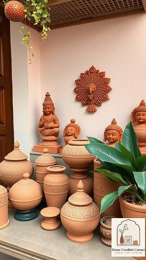 19 Indian Home Decor Inspiration Boards You'll Want to Copy 9 Terracotta and Clay Accents