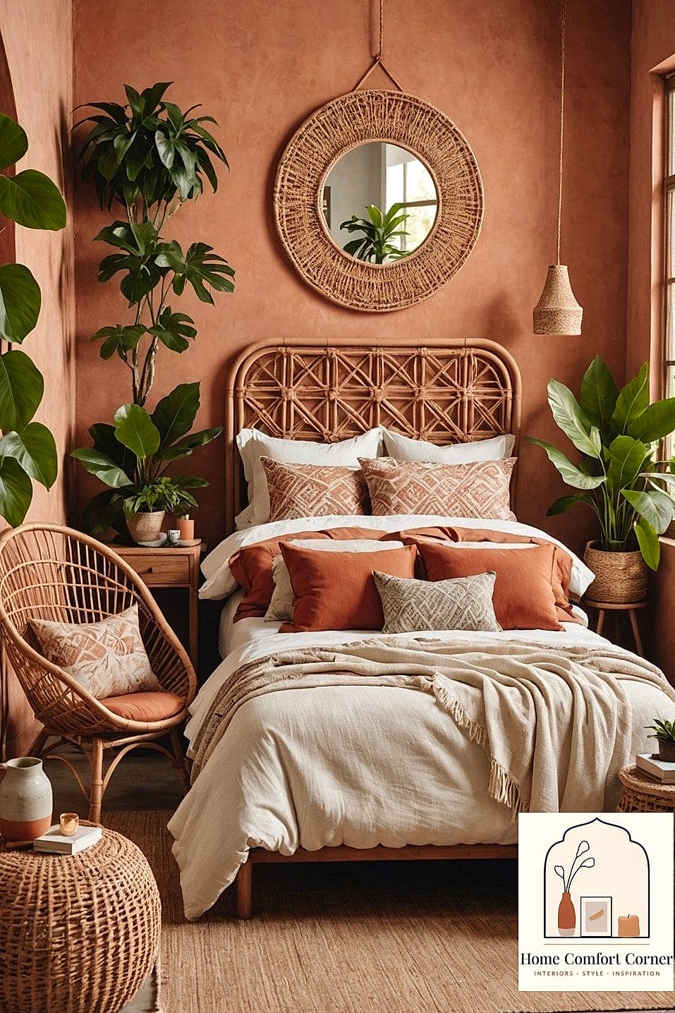 16 Room Decor Simple Inspiration Boards You'll Want to Copy 10 Terracotta and Rattan Balcony