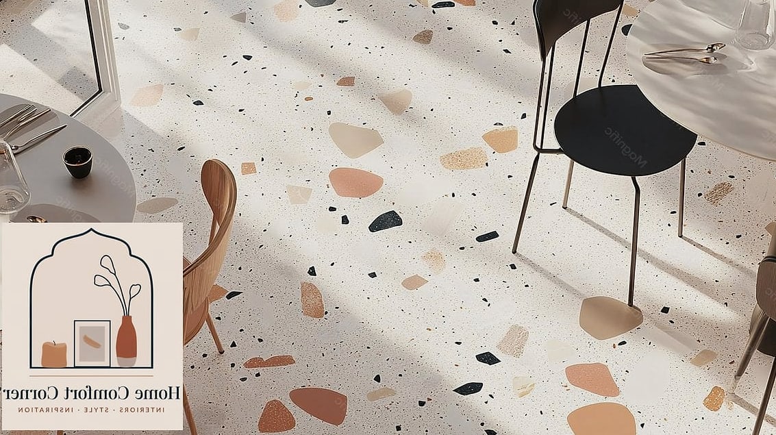 Terrazzo Flooring in Bold Colorways