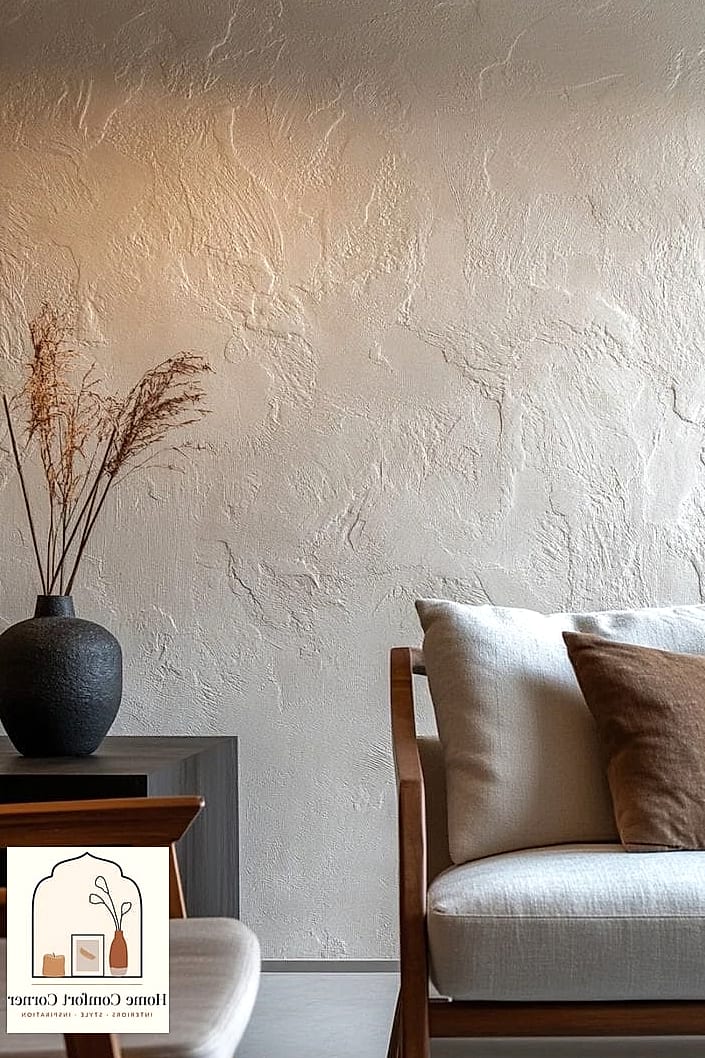 Textured Plaster Walls Instead of Paint