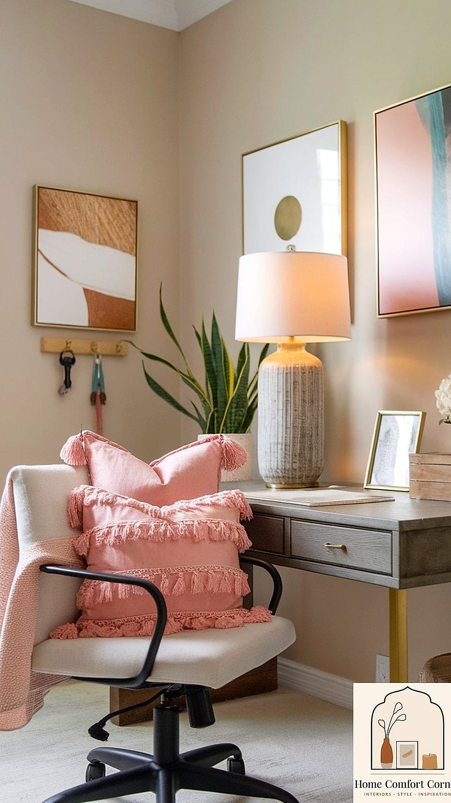 Textured Throw Pillows on a Reading Chair or Window Seat