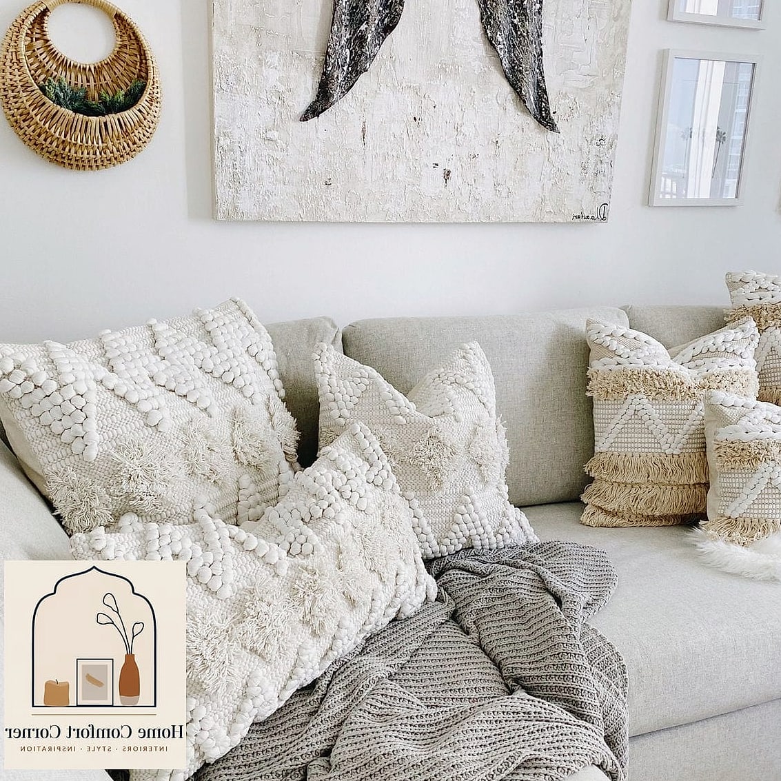 Textured Throw Pillow Combinations