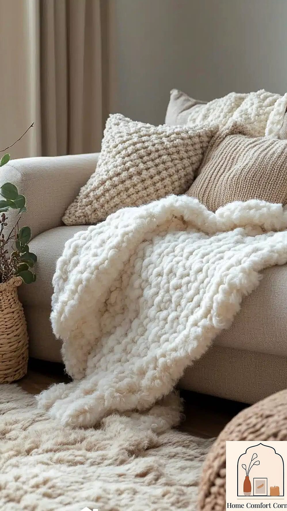 25 Cute Room Decor Ideas Diy Ideas That Work in Any Size Home 21 Textured Throw Blanket as a Focal Point