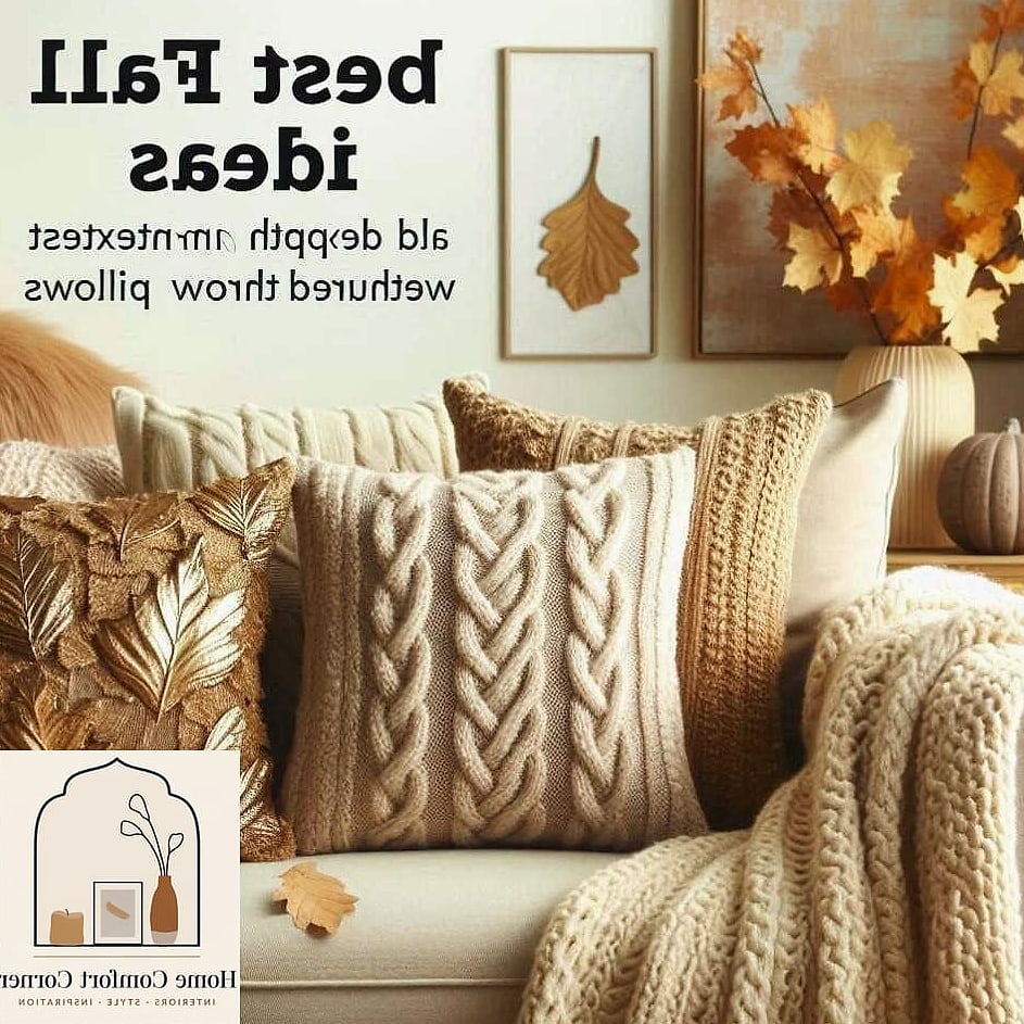 Textured Throw Pillows and Blankets