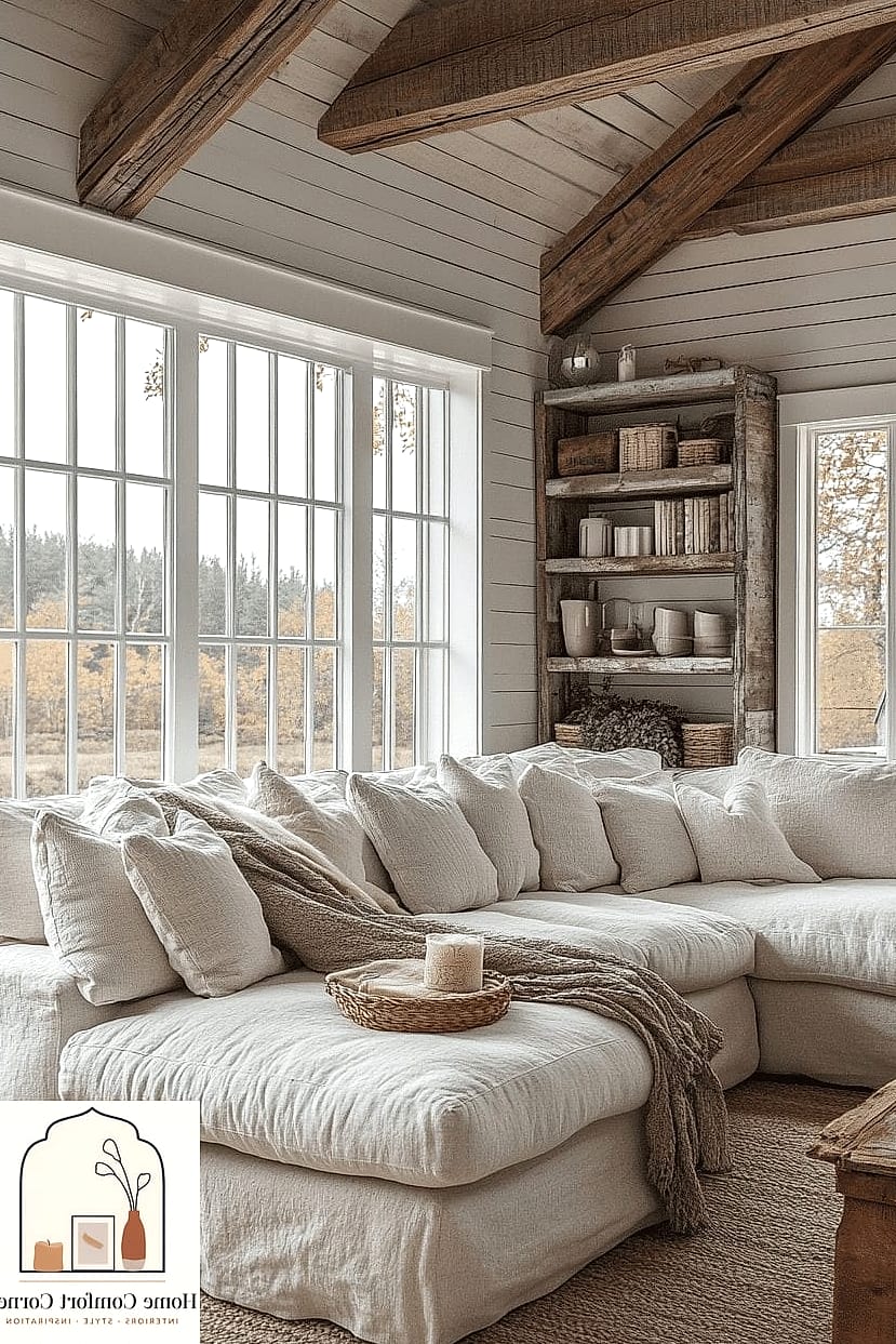 13 Modern Farmhouse Decor Ideas to Steal From Interior Designers 6 Textured Walls Instead of Plain Shiplap
