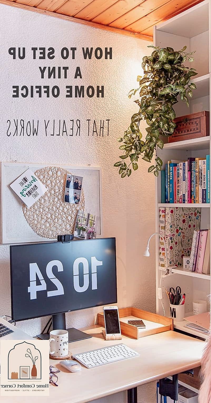 A Tiny Home Office Nook in a Closet