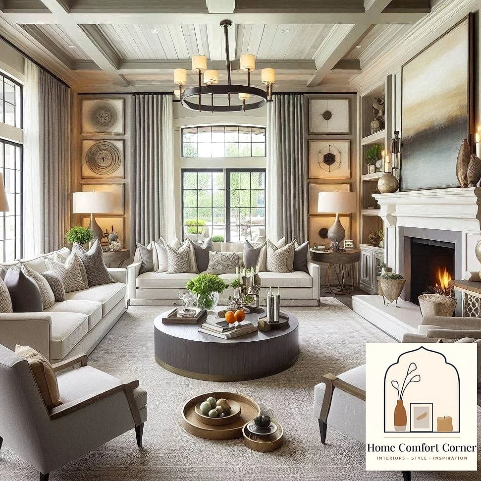 Transitional Family Room