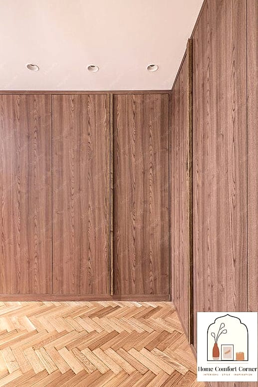 30 Dressing Room Ideas Tips From Top Interior Designers 12 Try a Herringbone Wood Floor