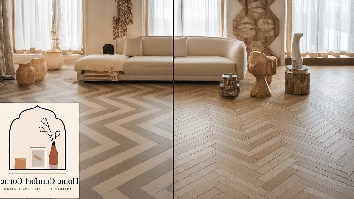 Try a Herringbone or Chevron Pattern Somewhere Unexpected