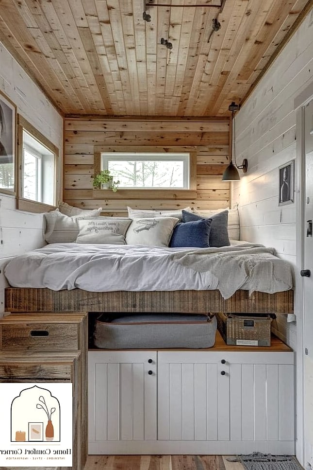 15 Tiny Room Ideas Ideas From Homes We Absolutely Love 14 Under-Bed Storage With Rolling Bins