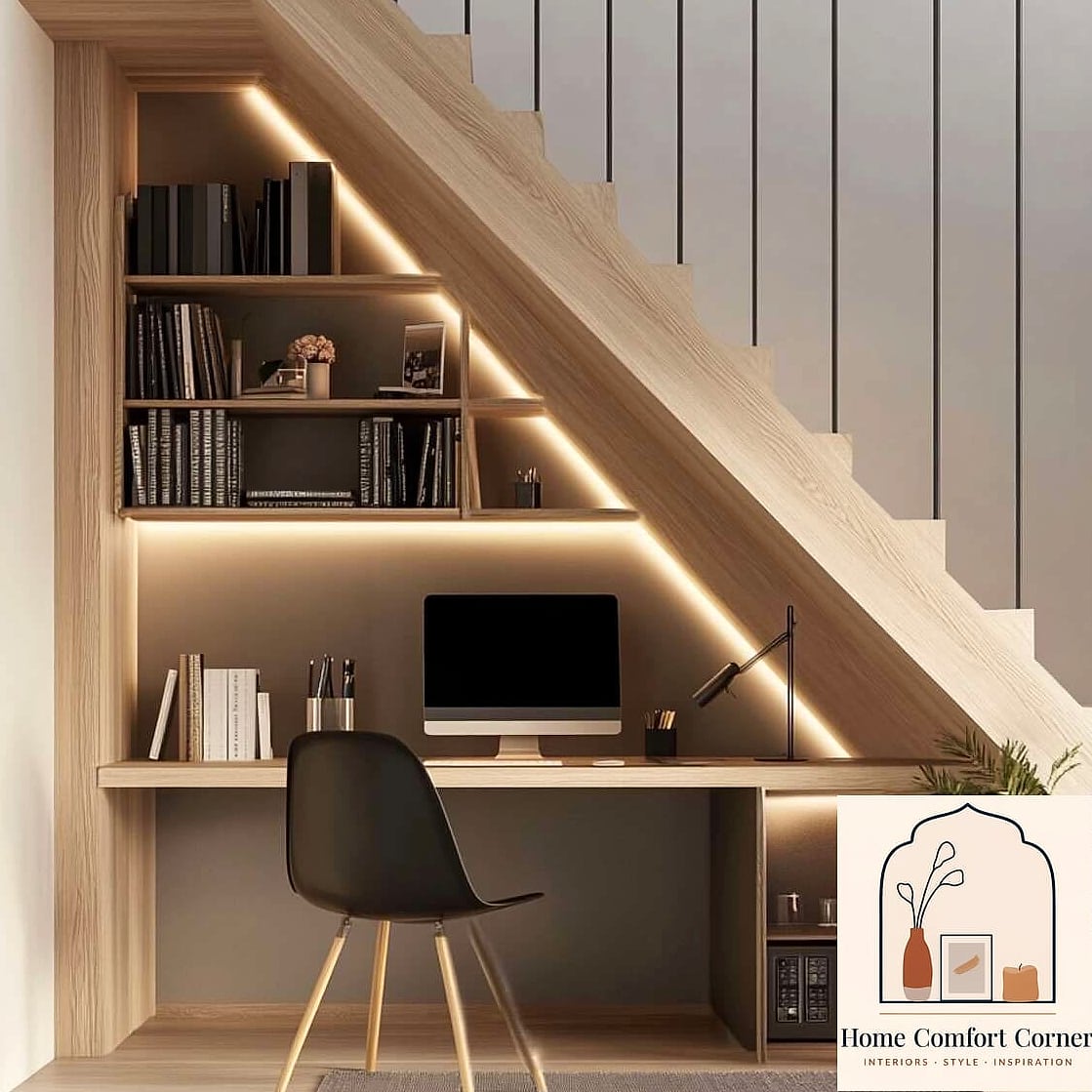 Under-the-Stairs Workspace