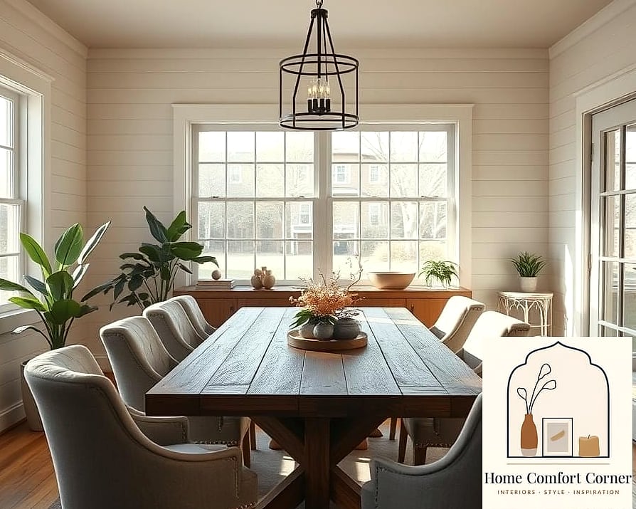 Updating Window Treatments to Simple Linen Curtains