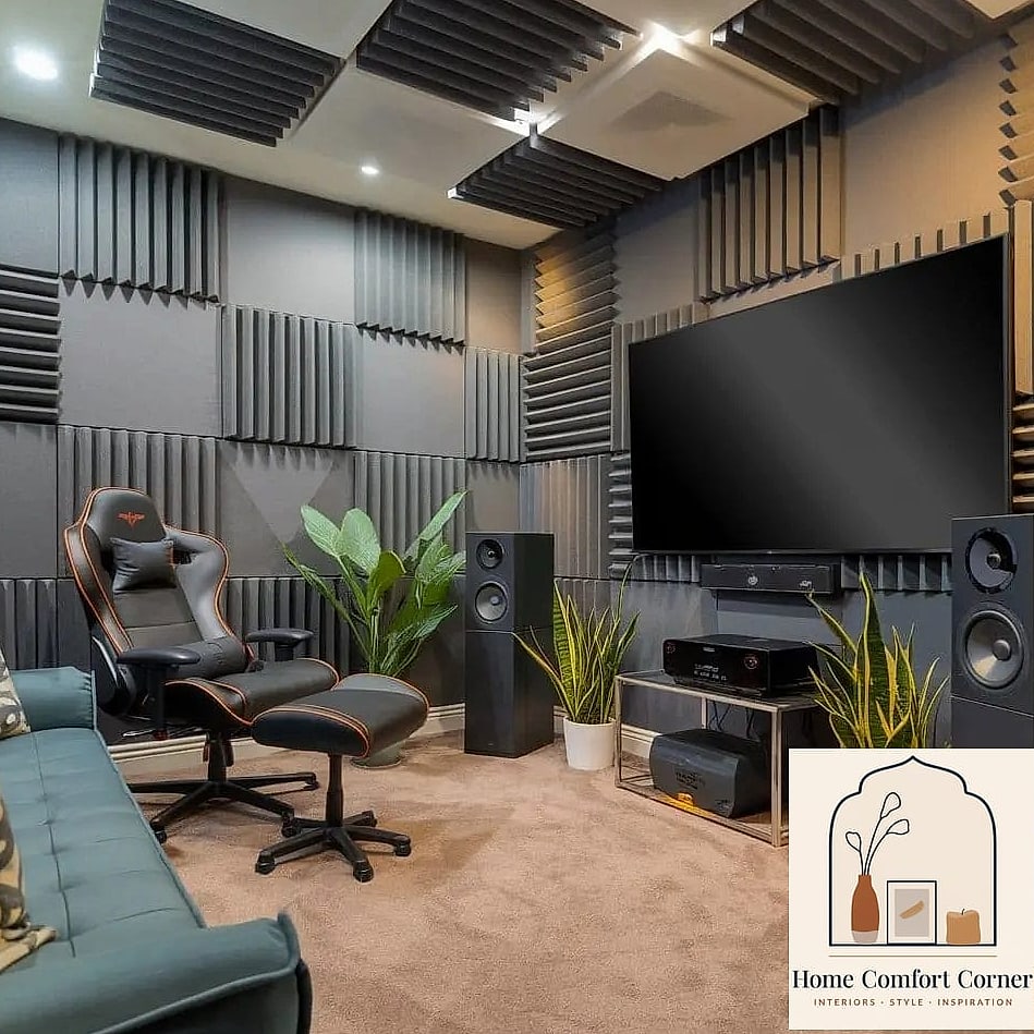 11 Gamer Room Decor Tips From Top Interior Designers 8 Use Acoustic Panels as Decor, Not Just Function