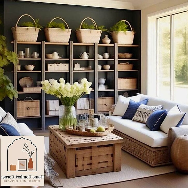Use Baskets and Bins to Make Storage Look Intentional