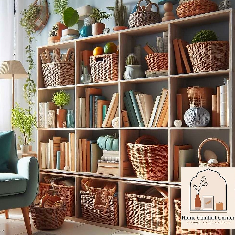 Use Baskets and Bins for Stylish, Functional Storage