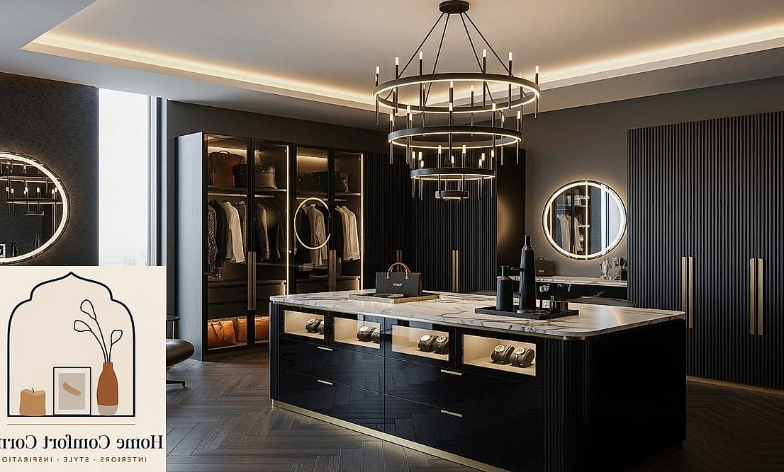 30 Dressing Room Ideas Tips From Top Interior Designers 13 Use Brass or Black Hardware Throughout