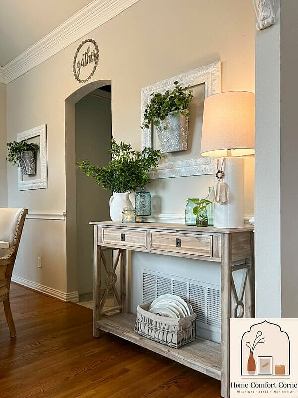 Use a Console Table Behind the Sofa