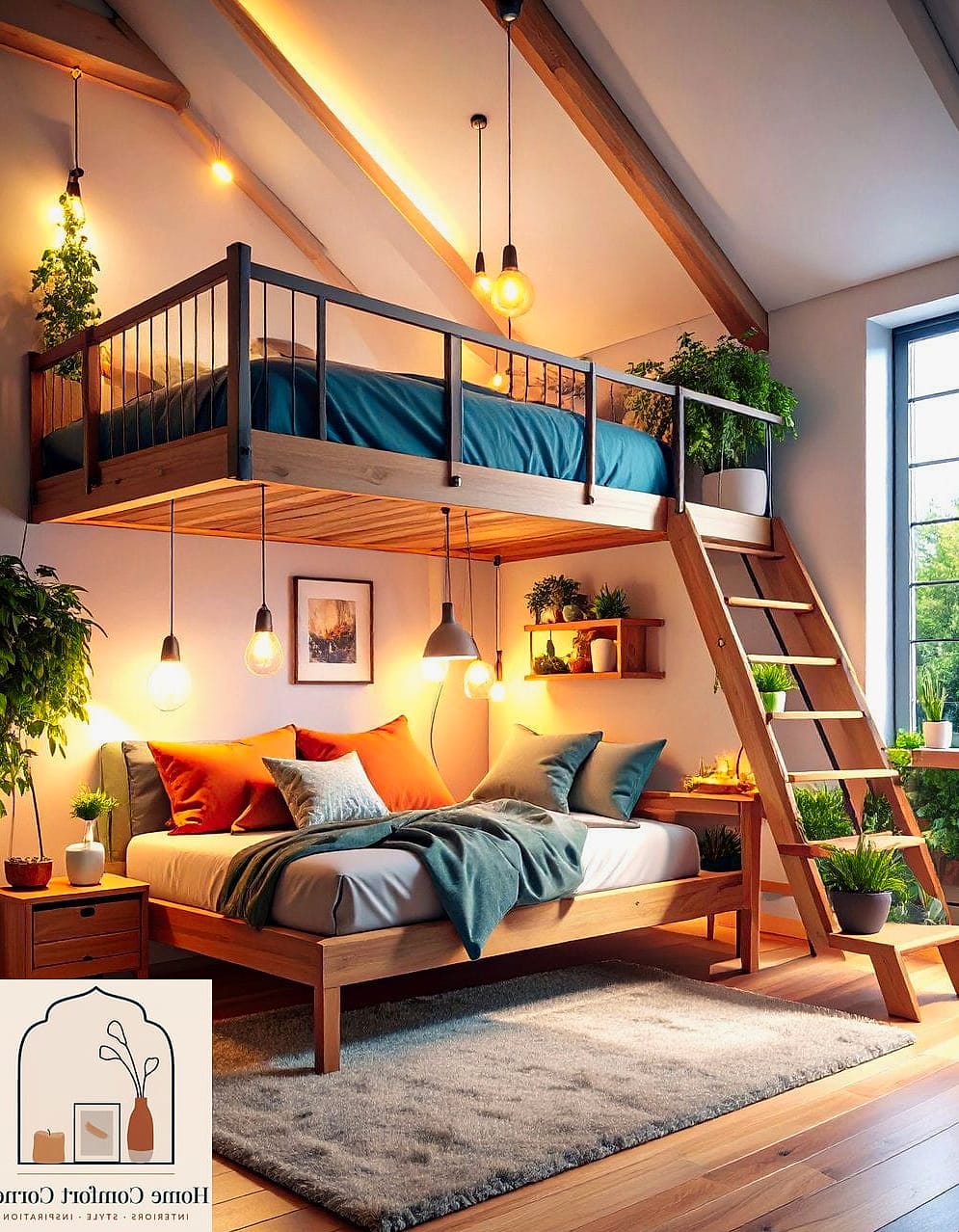 Use a Daybed as a Home Library Corner