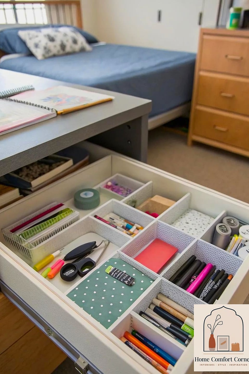 Use a Drawer Organizer System for Small Items
