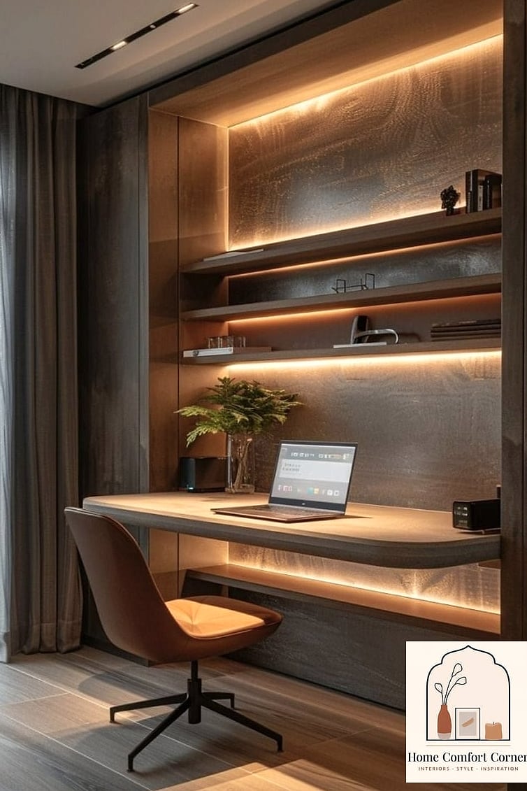 Use a Floating Desk for Small Rooms