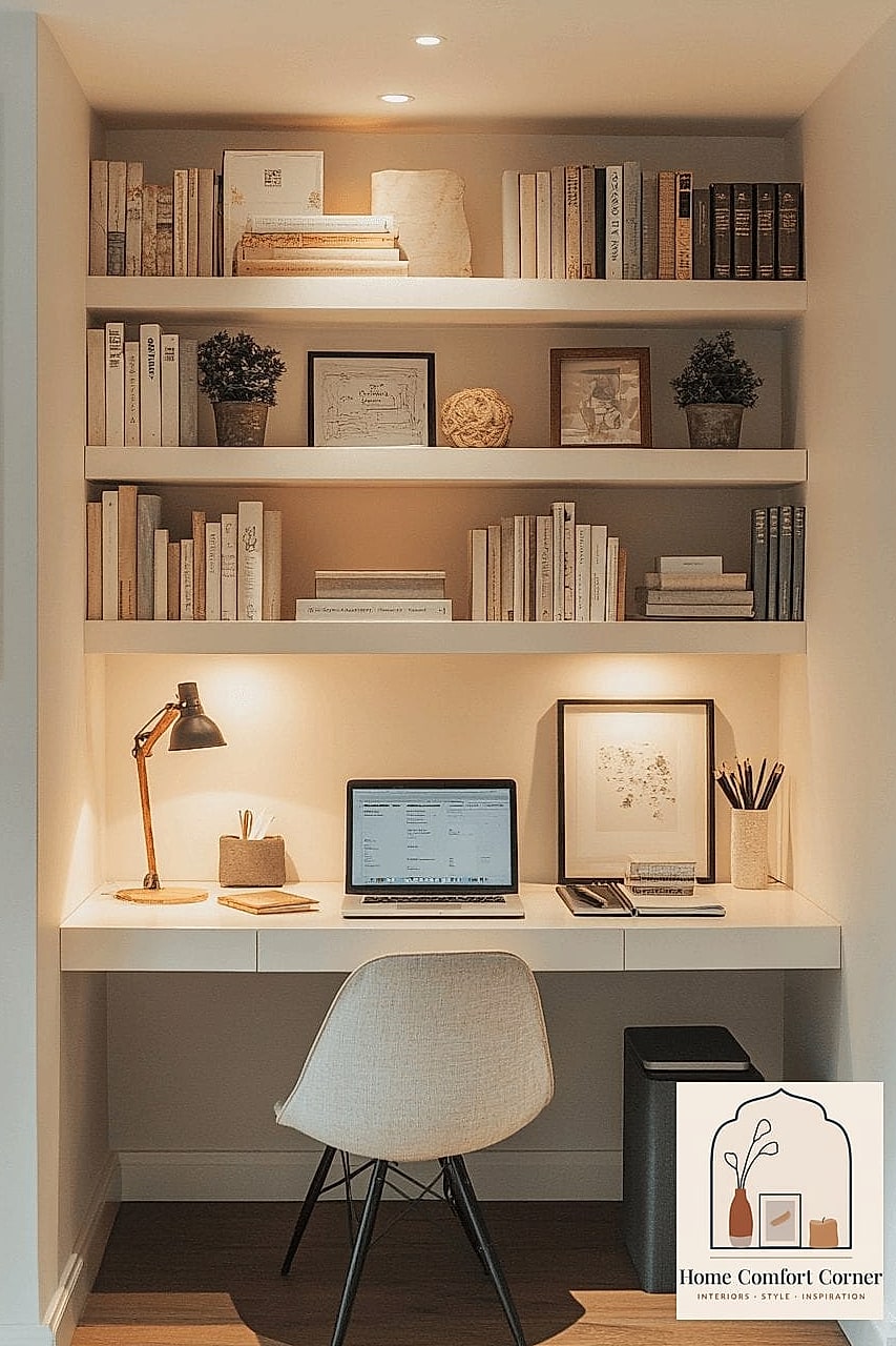 Use Floating Shelves for Books and Decor