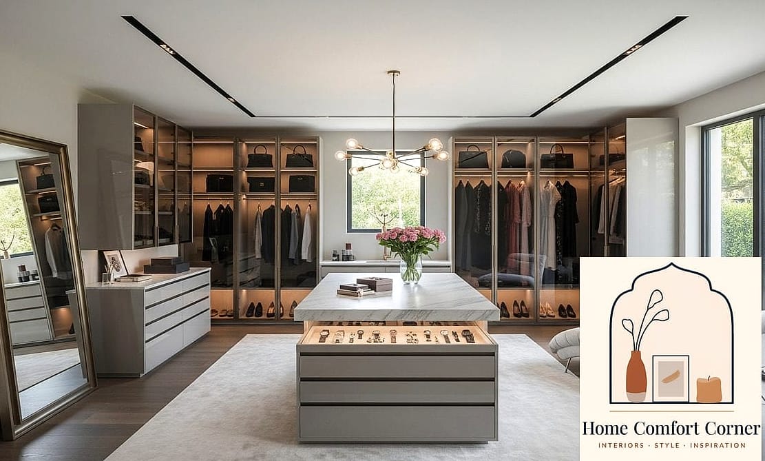 30 Dressing Room Ideas Tips From Top Interior Designers 19 Use a Freestanding Wardrobe for a Renter-Friendly Option