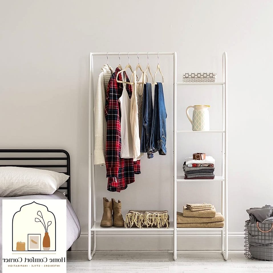 Use a Garment Rack If Closet Space Is Tight