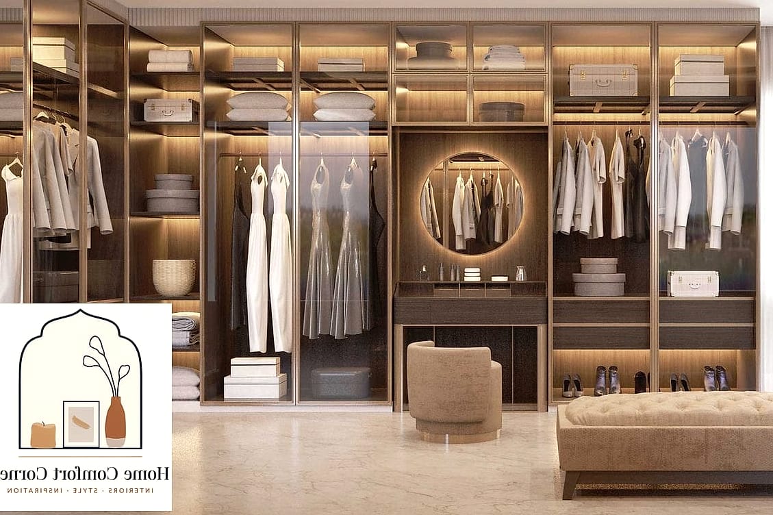 30 Dressing Room Ideas Tips From Top Interior Designers 5 Use Glass-Front Cabinets for Shoes