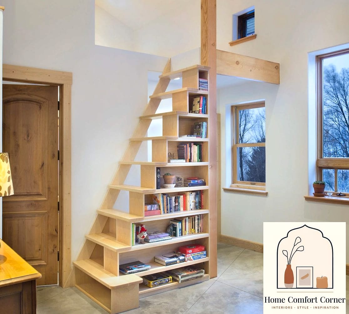 Use a Ladder Bookshelf for Vertical Storage