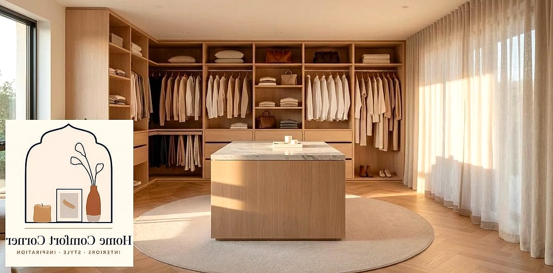 30 Dressing Room Ideas Tips From Top Interior Designers 24 Use a Neutral Palette With One Bold Wallpaper Wall