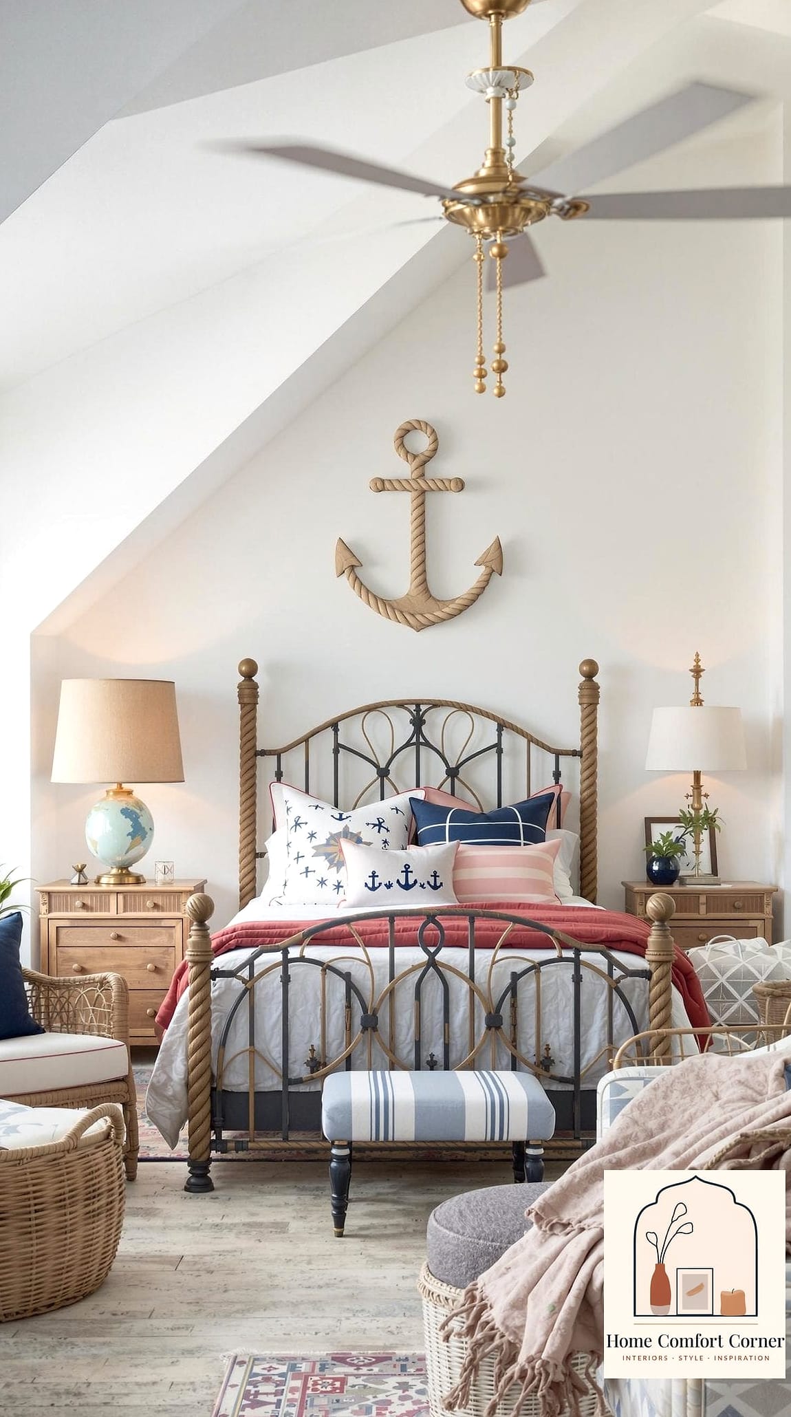 17 Beachy Room Decor Ideas That Work in Any Size Home 14 Use Rope Details as Accents
