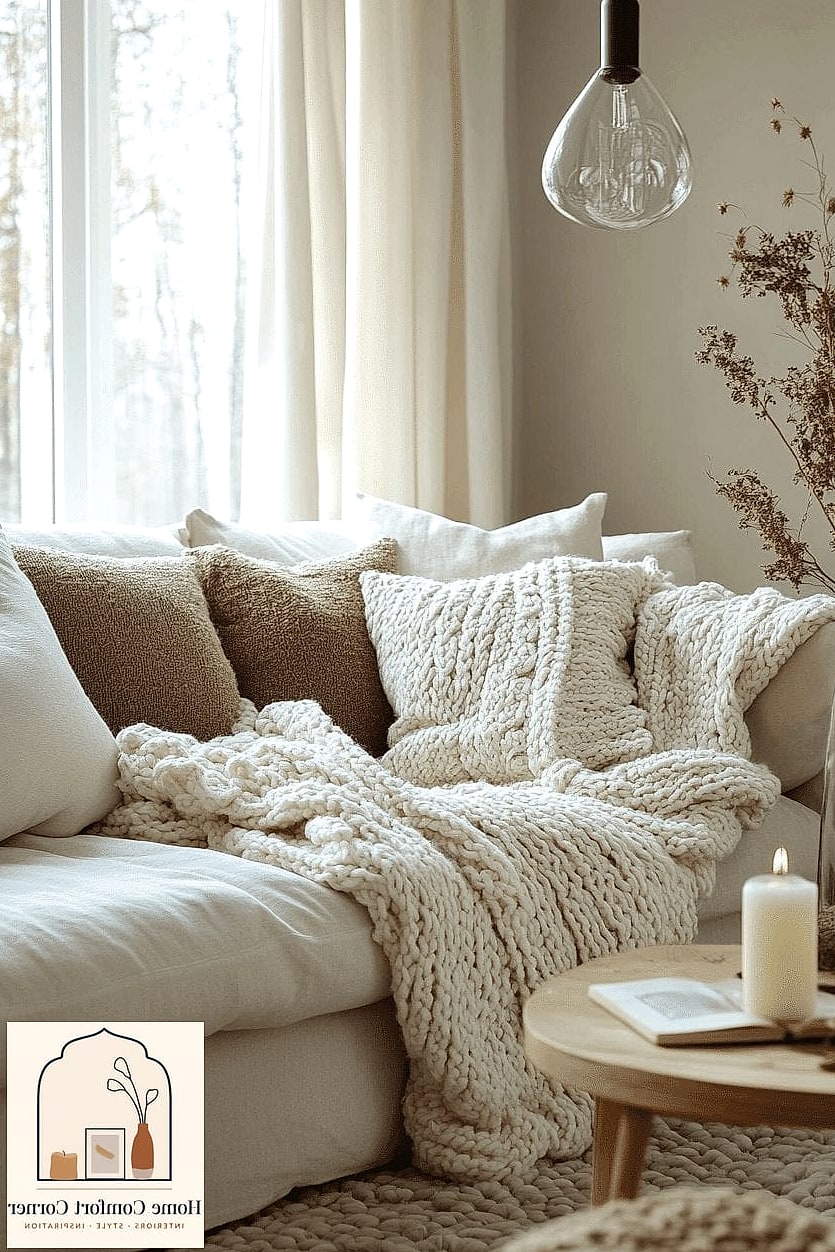 Use Slouchy, Oversized Seating Instead of Stiff Furniture